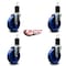 Service Caster 5'' Solid Poly Wheel Swivel 1-3/4'' Expanding Stem Caster Set, 4PK SCC-EX20S514-SPUS-134-4 - alternate 3